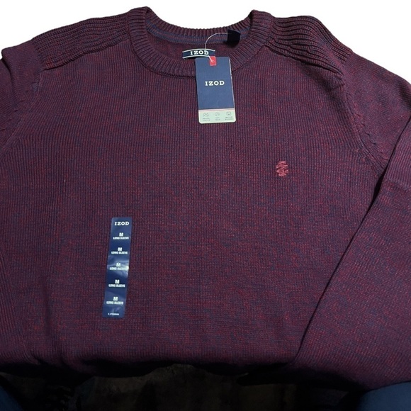 NWT Men's IZOD Pullover Crewneck Marled Sweater Sz M - Picture 3 of 5